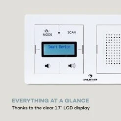 DigiPlug UP Radio Da Incasso 16 DigiPlug UP Radio Da Incasso -Elettrodomestici Negozio 10035289 uk 0006 logo DAB flush mounted radio BT white