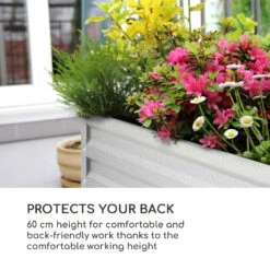 High Grow Straight Aiuola Rialzata -Elettrodomestici Negozio 10035332 uk 0003 logo blumfeldt High Grow Straight 100x60x100 silber