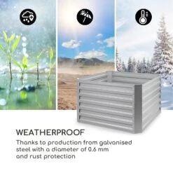 High Grow Straight Aiuola Rialzata -Elettrodomestici Negozio 10035332 uk 0006 logo blumfeldt High Grow Straight 100x60x100 silber