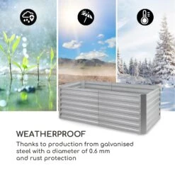 High Grow Straight Fioriera Rialzata -Elettrodomestici Negozio 10035351 uk 0006 logo blumfeldt High Grow Straight 200x60x100cm silber