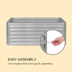 High Grow Straight Fioriera Rialzata -Elettrodomestici Negozio 10035351 uk 0007 logo blumfeldt High Grow Straight 200x60x100cm silber