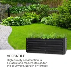 High Grow Straight Fioriera Rialzata -Elettrodomestici Negozio 10035353 uk 0002 logo blumfeldt High Grow Straight 200x60x100cm anthrazi