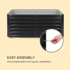 High Grow Straight Fioriera Rialzata -Elettrodomestici Negozio 10035353 uk 0007 logo blumfeldt High Grow Straight 200x60x100cm anthrazi