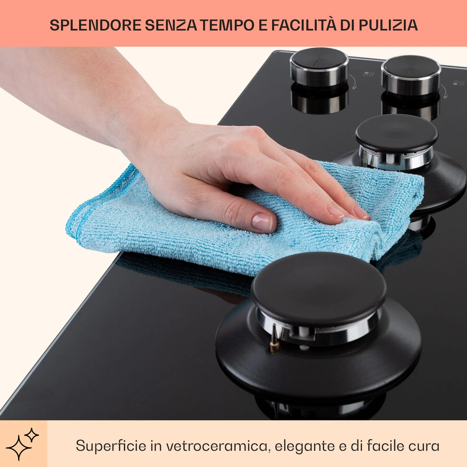 Illuminosa 4 Piano Cottura A Gas 9 Illuminosa 4 Piano Cottura A Gas - immagine 7