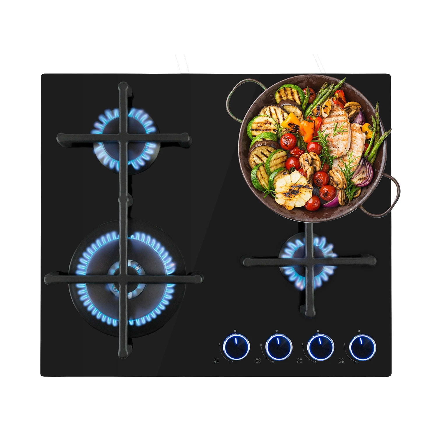 Illuminosa 4 Piano Cottura A Gas 3 Illuminosa 4 Piano Cottura A Gas