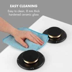 Goldflame 4 Piano Cottura A Gas 19 Goldflame 4 Piano Cottura A Gas -Elettrodomestici Negozio 10035499 uk 0008 logo Klarstein Goldflame 4 Gasherd weiss