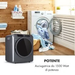 EZ Dry, Asciugabiancheria, Asciugatrice Con Scarico Diretto Dell'aria, 1500W, 6kg, 60cm 14 EZ Dry, Asciugabiancheria, Asciugatrice Con Scarico Diretto Dell'aria, 1500W, 6kg, 60cm -Elettrodomestici Negozio 10035544 it 0004 logo
