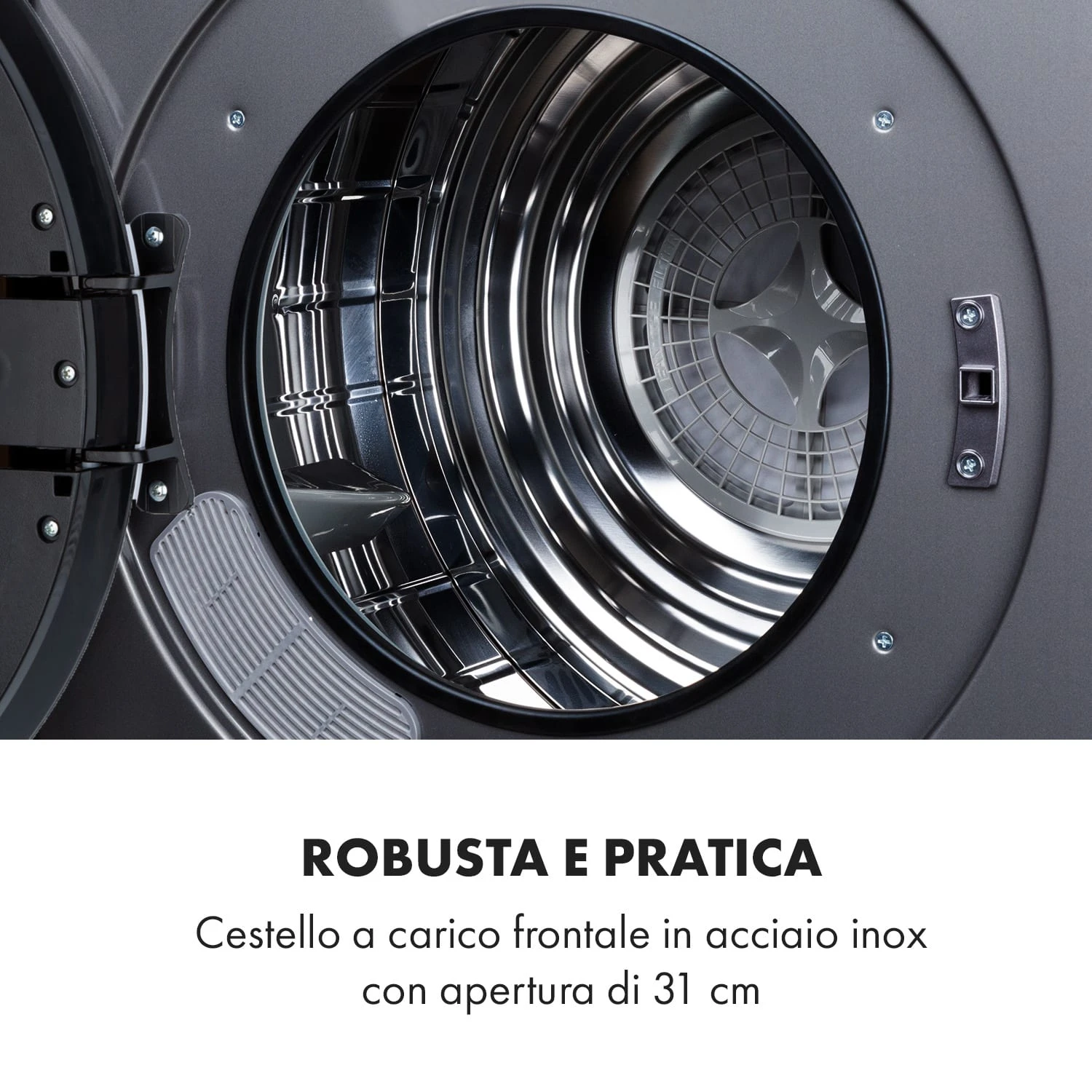 EZ Dry, Asciugabiancheria, Asciugatrice Con Scarico Diretto Dell'aria, 1500W, 6kg, 60cm 8 EZ Dry, Asciugabiancheria, Asciugatrice Con Scarico Diretto Dell'aria, 1500W, 6kg, 60cm - immagine 6