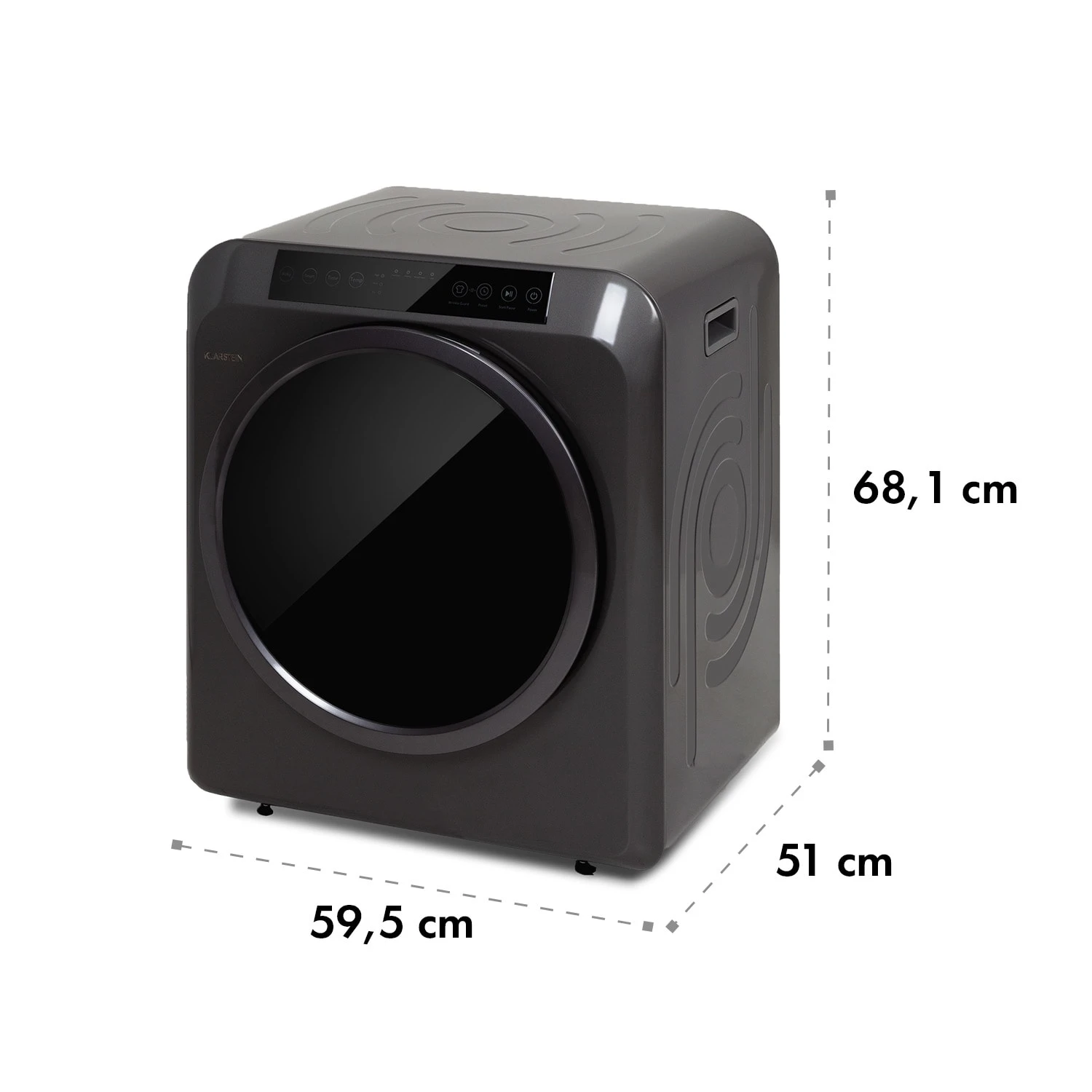 EZ Dry, Asciugabiancheria, Asciugatrice Con Scarico Diretto Dell'aria, 1500W, 6kg, 60cm 10 EZ Dry, Asciugabiancheria, Asciugatrice Con Scarico Diretto Dell'aria, 1500W, 6kg, 60cm - immagine 8