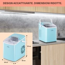 Arctic Porter, Macchina Del Ghiaccio, Cubetti A Pallottola, 12kg/24h, Acciaio Inox -Elettrodomestici Negozio 10035554 it 0006 usp