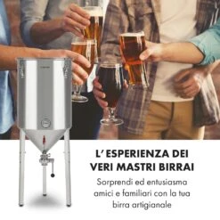 Gärkeller Pro XL, Paiolo Di Fermentazione, 60 Litri, Valvola Di Sfogo, Acciaio Inox 304 12 Gärkeller Pro XL, Paiolo Di Fermentazione, 60 Litri, Valvola Di Sfogo, Acciaio Inox 304 -Elettrodomestici Negozio 10035622 it 0002 logo