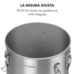 Gärkeller Pro XL, Paiolo Di Fermentazione, 60 Litri, Valvola Di Sfogo, Acciaio Inox 304 13 Gärkeller Pro XL, Paiolo Di Fermentazione, 60 Litri, Valvola Di Sfogo, Acciaio Inox 304 -Elettrodomestici Negozio 10035622 it 0003 logo