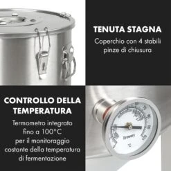 Gärkeller Pro XL, Paiolo Di Fermentazione, 60 Litri, Valvola Di Sfogo, Acciaio Inox 304 17 Gärkeller Pro XL, Paiolo Di Fermentazione, 60 Litri, Valvola Di Sfogo, Acciaio Inox 304 -Elettrodomestici Negozio 10035622 it 0007 logo