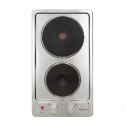 Appetito Domino Piano Cottura Elettrico 2 Piastre 6 Livelli Di Potenza Acciaio Inox 3000 Watt