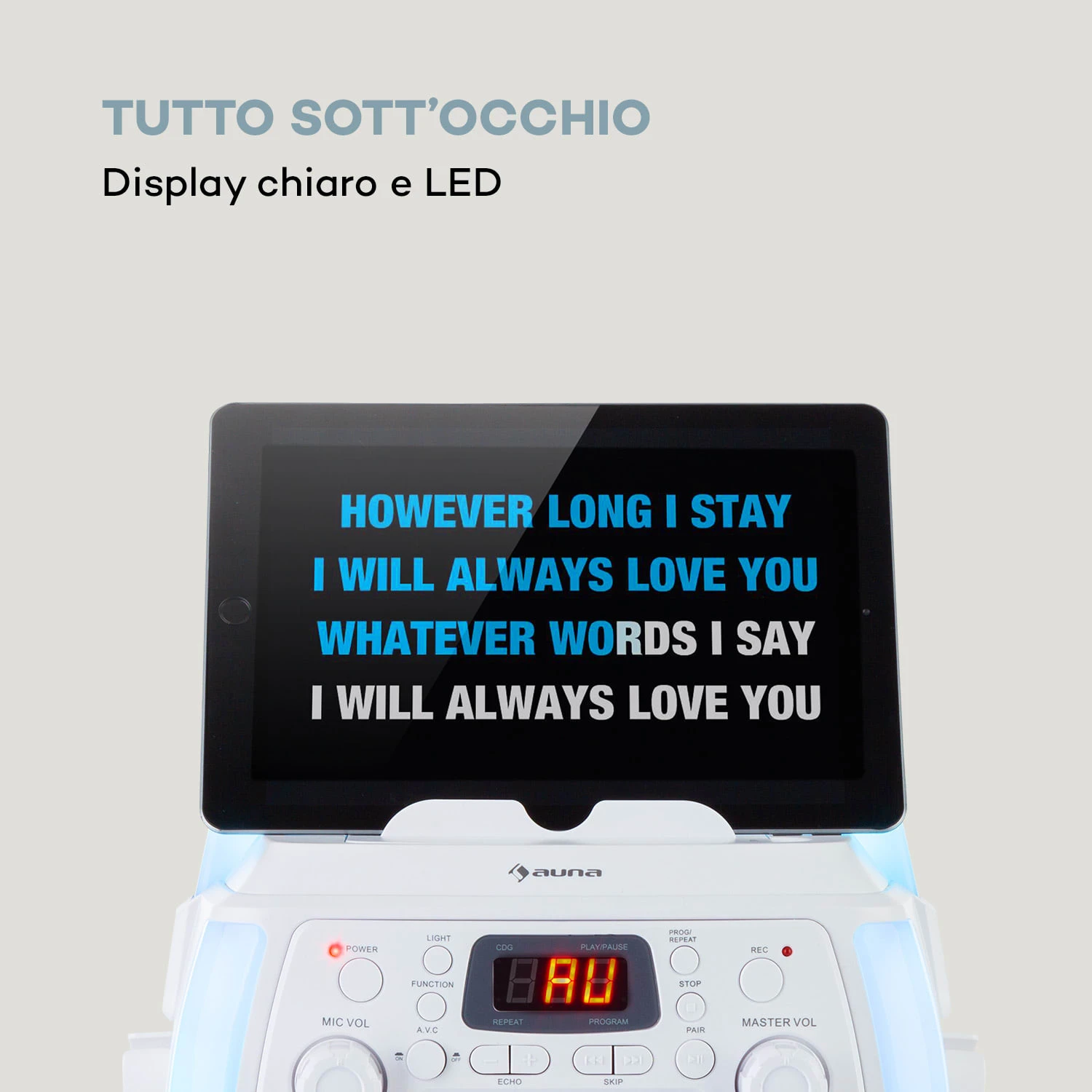 StarMaker Plus, Impianto Karaoke, Bluetooth, USB, CD, Effetti Luce LED, RCA 6 StarMaker Plus, Impianto Karaoke, Bluetooth, USB, CD, Effetti Luce LED, RCA - immagine 4