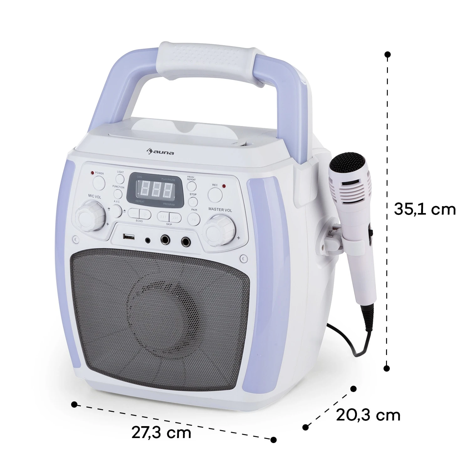 StarMaker Plus, Impianto Karaoke, Bluetooth, USB, CD, Effetti Luce LED, RCA 11 StarMaker Plus, Impianto Karaoke, Bluetooth, USB, CD, Effetti Luce LED, RCA - immagine 9