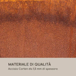 Desert Rust Square L, Braciere, Vaso Per Piante, Acciaio, 60 X 60 Cm, Effetto Ruggine -Elettrodomestici Negozio 10035752 it 0004 logo