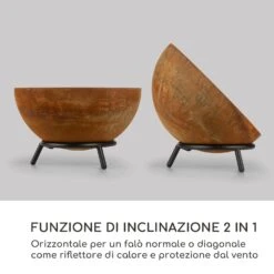 Fireball Rust Braciere Inclinabile Finitura Effetto Ruggine Ø 60 Cm 13 Fireball Rust Braciere Inclinabile Finitura Effetto Ruggine Ø 60 Cm -Elettrodomestici Negozio 10035770 it 0003 logo