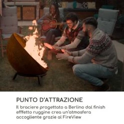 Fireball Rust Braciere Inclinabile Finitura Effetto Ruggine Ø 60 Cm 15 Fireball Rust Braciere Inclinabile Finitura Effetto Ruggine Ø 60 Cm -Elettrodomestici Negozio 10035770 it 0005 logo