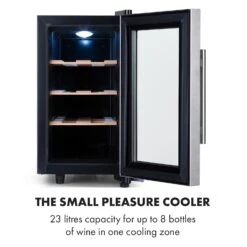 Reserva 8 Uno, Cantinetta Vino, 23 Litri, 8 Bottiglie, 11-18 °C, 26 DB, Acciaio Inox -Elettrodomestici Negozio 10035864 uk 0003 logo