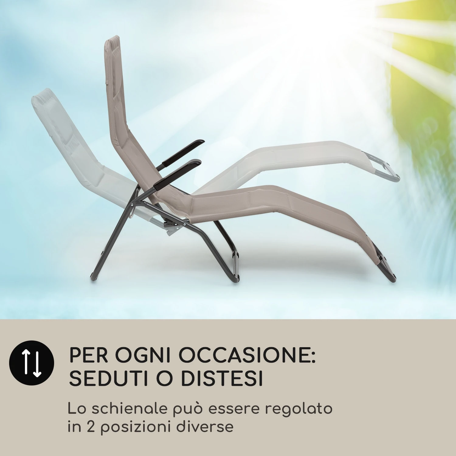 Vitello Noble - Sedia A Sdraio 4 Vitello Noble - Sedia A Sdraio - immagine 2