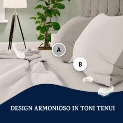 Soft Wonder-Edition, Biancheria Da Letto, 155x200 Cm, Grigio Chiaro/bianco -Elettrodomestici Negozio 10036204 it 0004 logo
