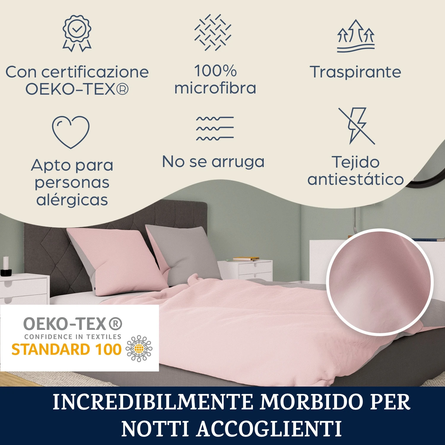 Soft Wonder-Edition, Biancheria Da Letto, 200x200 Cm 4 Soft Wonder-Edition, Biancheria Da Letto, 200x200 Cm - immagine 2