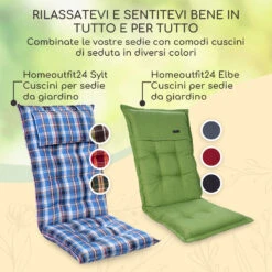 London, Sedia Da Giardino, Set 2 Pz., Textilene, Alluminio, 6 Posizioni, Pieghevole -Elettrodomestici Negozio 10037343 it 0006 logo