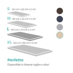 Luna, Lettino Per Cani, Materassino Per Cani | Lavabile | Ortopedico | Antiscivolo | Traspirante | Memory Foam | Taglia L (100x5x70 Cm) -Elettrodomestici Negozio 10037535 it 0007 logo