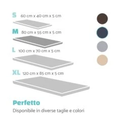 Luna, Lettino Per Cani, Materassino Per Cani | Lavabile | Ortopedico | Antiscivolo | Traspirante | Memory Foam | Taglia M (80x5x55 Cm) -Elettrodomestici Negozio 10037546 it 0007 logo