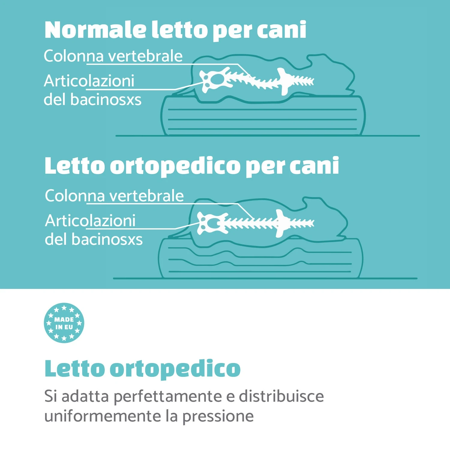 Lotte Lettino Per Cani Cuscino Per Cani 6 Lotte Lettino Per Cani Cuscino Per Cani - immagine 4