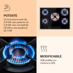 Goldflame 5 Prime Piano Cottura A Gas 12 Goldflame 5 Prime Piano Cottura A Gas -Elettrodomestici Negozio 10037808 it 0004 logo