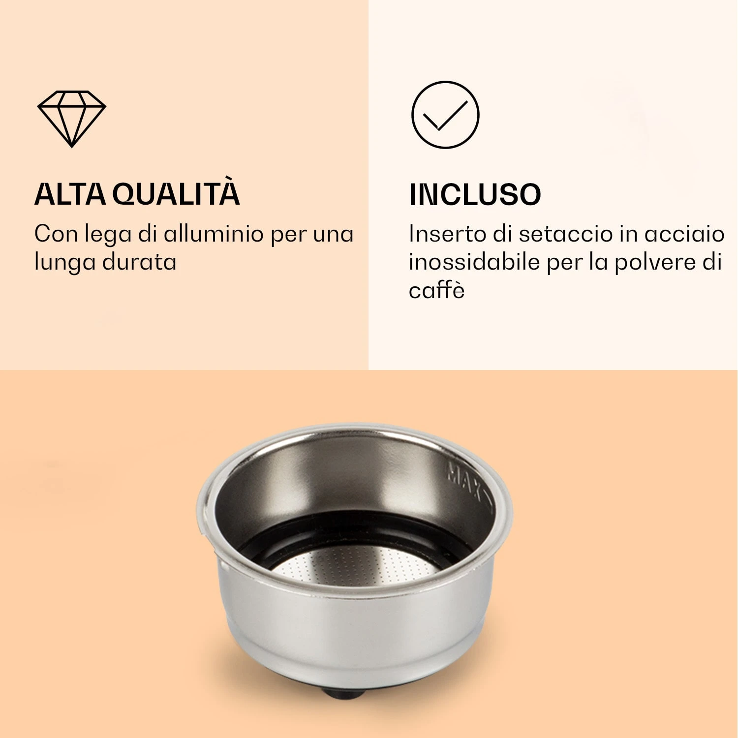 Porta-filtro Per Macchina Da Espresso Passionata 5 Porta-filtro Per Macchina Da Espresso Passionata - immagine 3