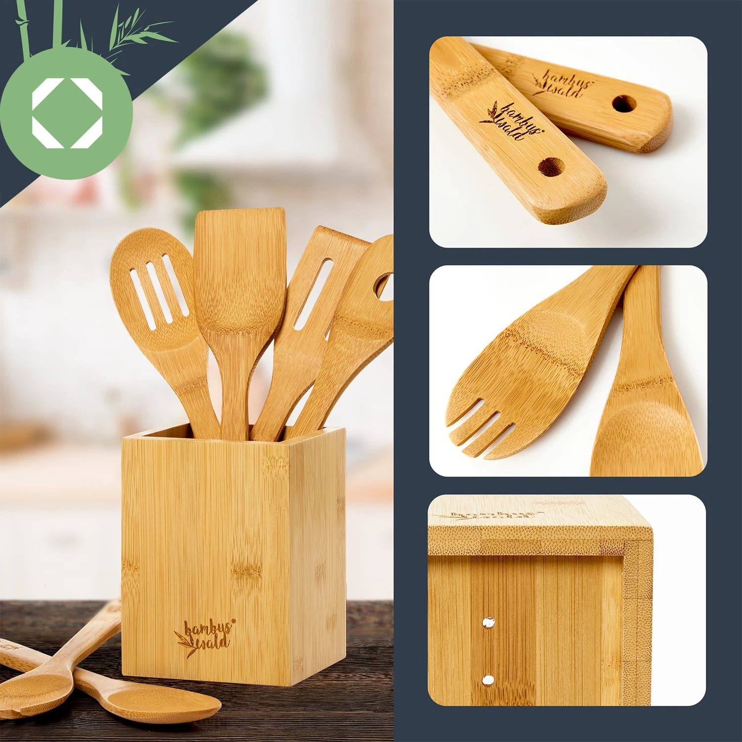 Set Di Utensili Da Cucina Con Contenitore Di Stoccaggio 5 Set Di Utensili Da Cucina Con Contenitore Di Stoccaggio - immagine 3