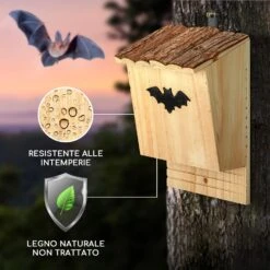 Casetta Per Pipistrelli, Per Nidificare 13 Casetta Per Pipistrelli, Per Nidificare -Elettrodomestici Negozio 10038036 it 0004 logo