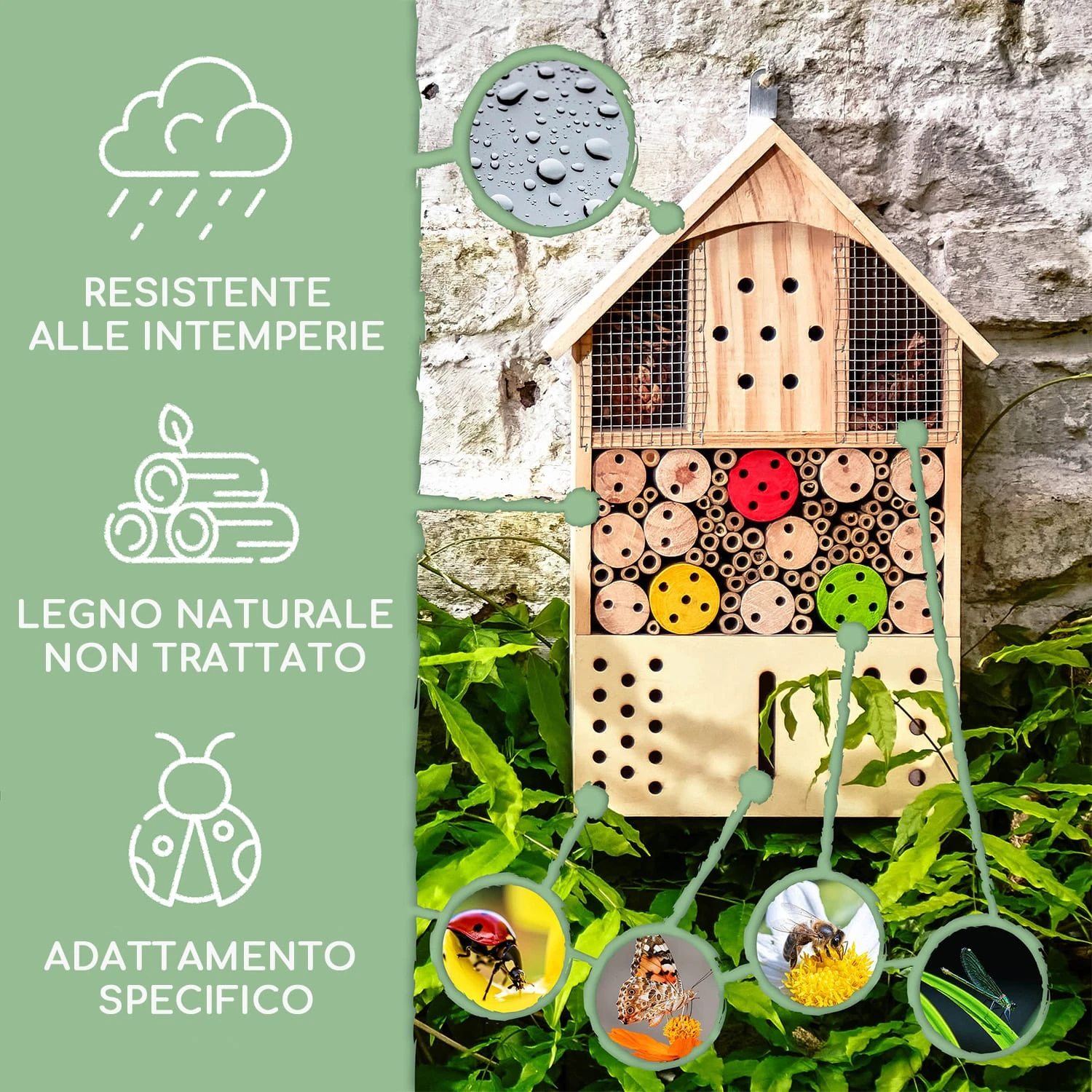 Hotel Per Insetti Con Spruzzi Di Colore 4 Hotel Per Insetti Con Spruzzi Di Colore - immagine 2