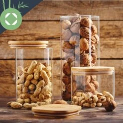 Barattolo Squadrato Con Coperchio Di Bambù 13 Barattolo Squadrato Con Coperchio Di Bambù -Elettrodomestici Negozio 10038076 yy 0004 logo