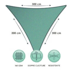 Vela Parasole Triangolare 3 X 3 X 3 M -Elettrodomestici Negozio 10038147 it 0006 logo