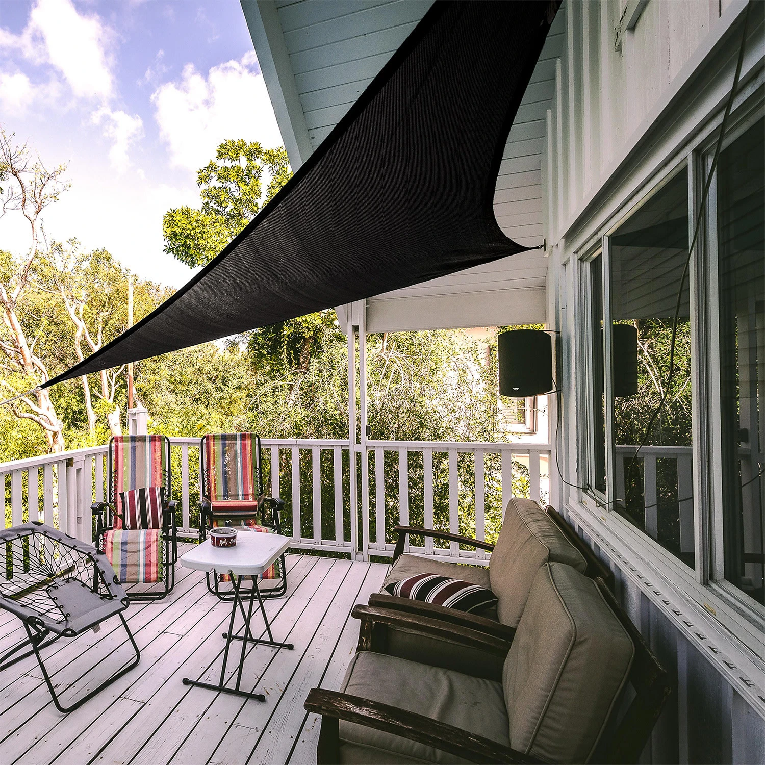 Vela Parasole Triangolare 4 X 4 X 4 M 4 Vela Parasole Triangolare 4 X 4 X 4 M - immagine 2