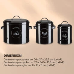 Set Di 3 Contenitori Di Stoccaggio 17 Set Di 3 Contenitori Di Stoccaggio -Elettrodomestici Negozio 10038225 it 0008 logo