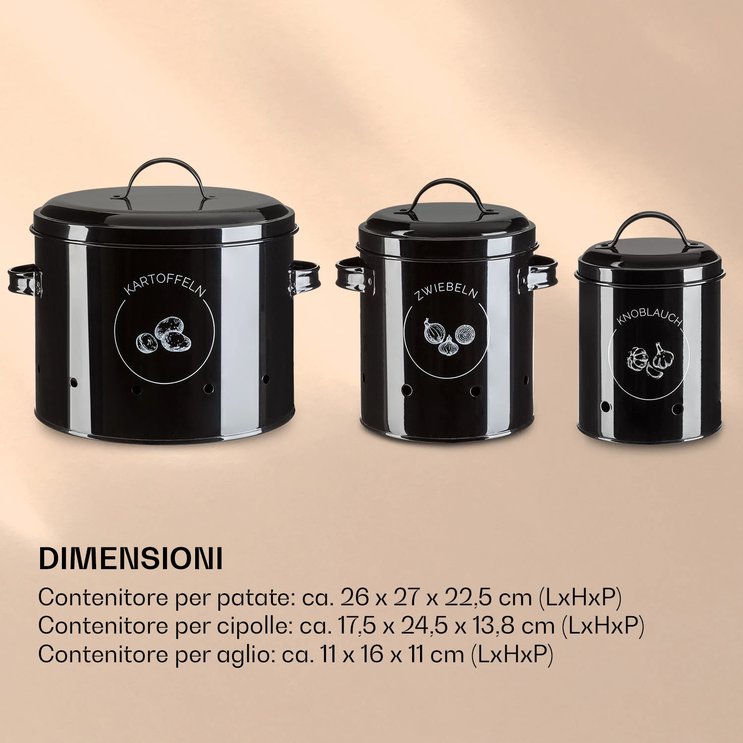 Set Di 3 Contenitori Di Stoccaggio 10 Set Di 3 Contenitori Di Stoccaggio - immagine 8