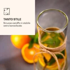 Caraffa In Vetro Con Coperchio Di Bambù 14 Caraffa In Vetro Con Coperchio Di Bambù -Elettrodomestici Negozio 10038230 it 0006 logo