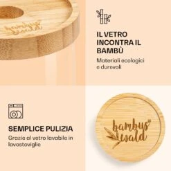 Barattolo Impilabile Con Coperchio Di Bambù, 1700 Ml -Elettrodomestici Negozio 10038240 it 0004 logo