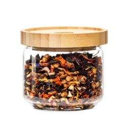 Barattolo Impilabile Con Coperchio Di Bambù, 300 Ml