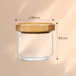 Barattolo Impilabile Con Coperchio Di Bambù, 300 Ml -Elettrodomestici Negozio 10038244 yy 0006 logo