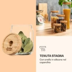 Barattolo Impilabile Con Coperchio Di Bambù, 320 Ml -Elettrodomestici Negozio 10038247 it 0005 logo