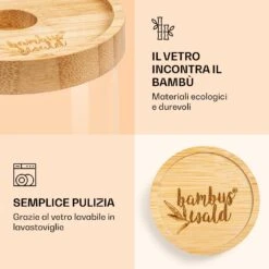 Barattolo Impilabile Con Coperchio Di Bambù, 250 Ml -Elettrodomestici Negozio 10038248 it 0004 logo