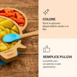 Stoviglie Per Bambini Piatto Di Bambù 12 Stoviglie Per Bambini Piatto Di Bambù -Elettrodomestici Negozio 10038286 it 0005 logo