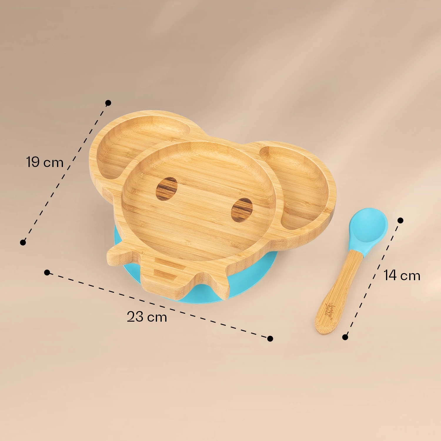 Stoviglie Per Bambini Piatto Di Bambù 8 Stoviglie Per Bambini Piatto Di Bambù - immagine 6