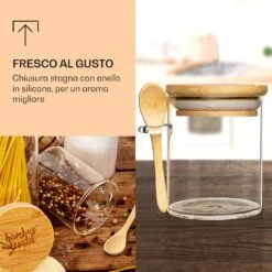 Vasetti Per Spezie Con Cucchiaio In Bambù -Elettrodomestici Negozio 10038292 it 0003 logo